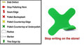 Peel & Stick Waterproof Fabrication Symbols