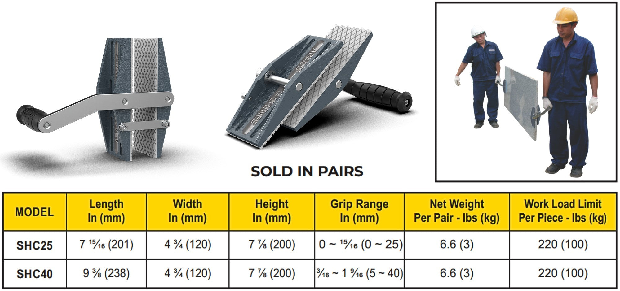Specification table