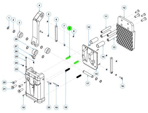 08 Top extension spring for ALG50 (SET OF 2)