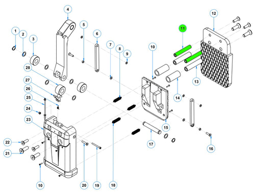 11 Top pin for ALG50
