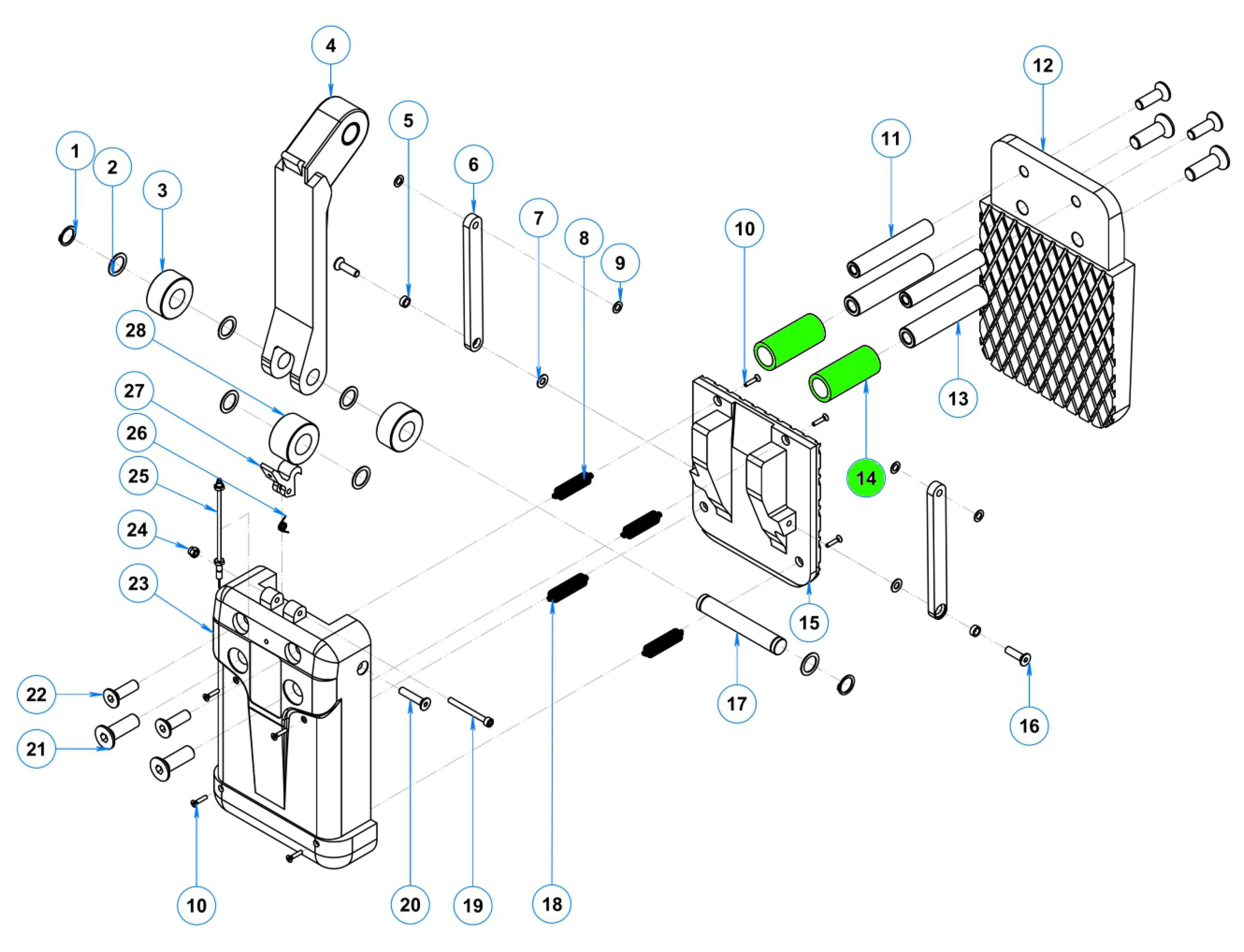14 Rubber tube for ALG50