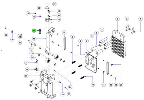 17 Automatic locking latch for ALG50A