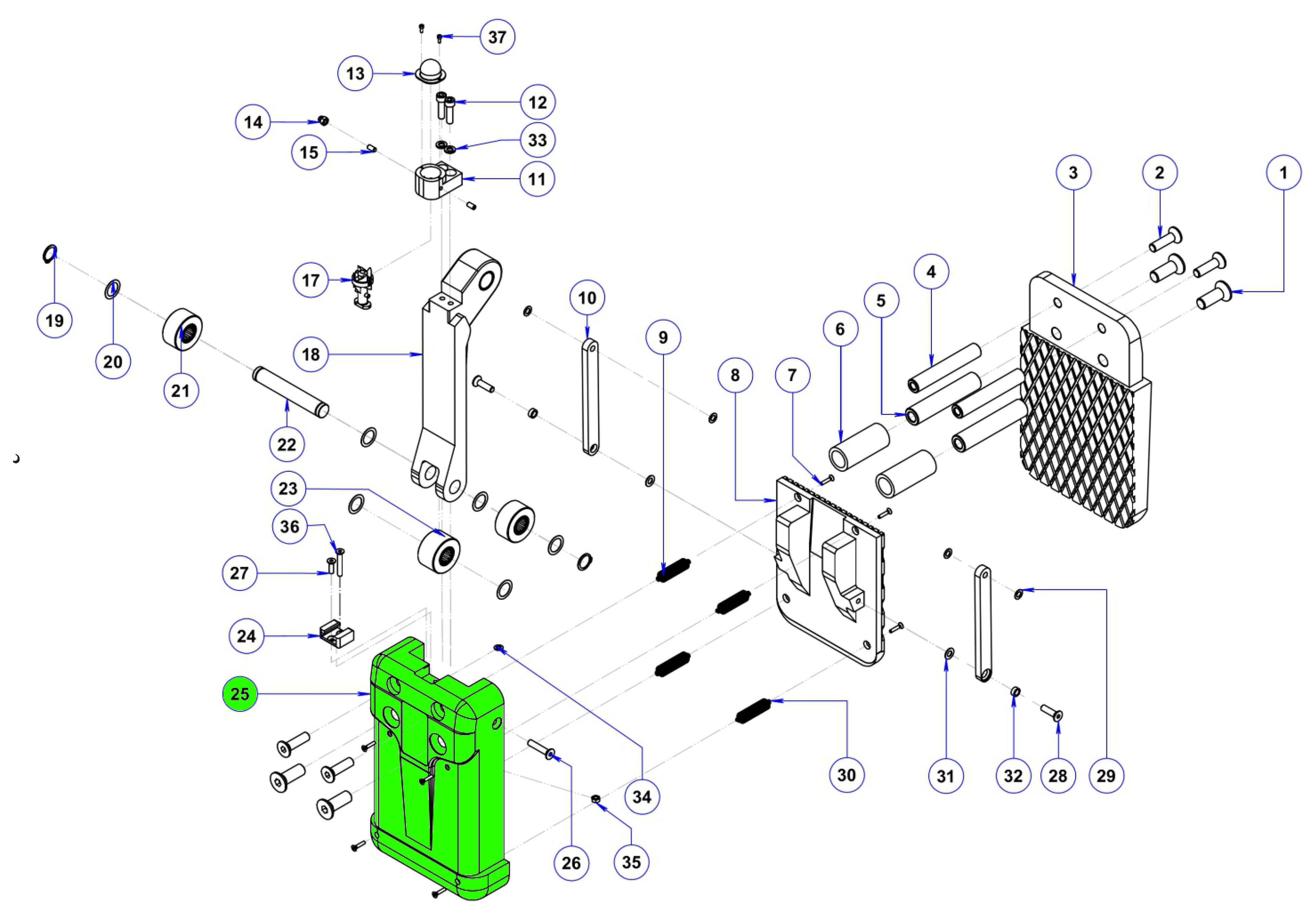 25 Main housing for ALG50A