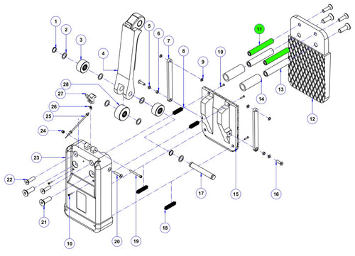 11 Top pin for ALG75