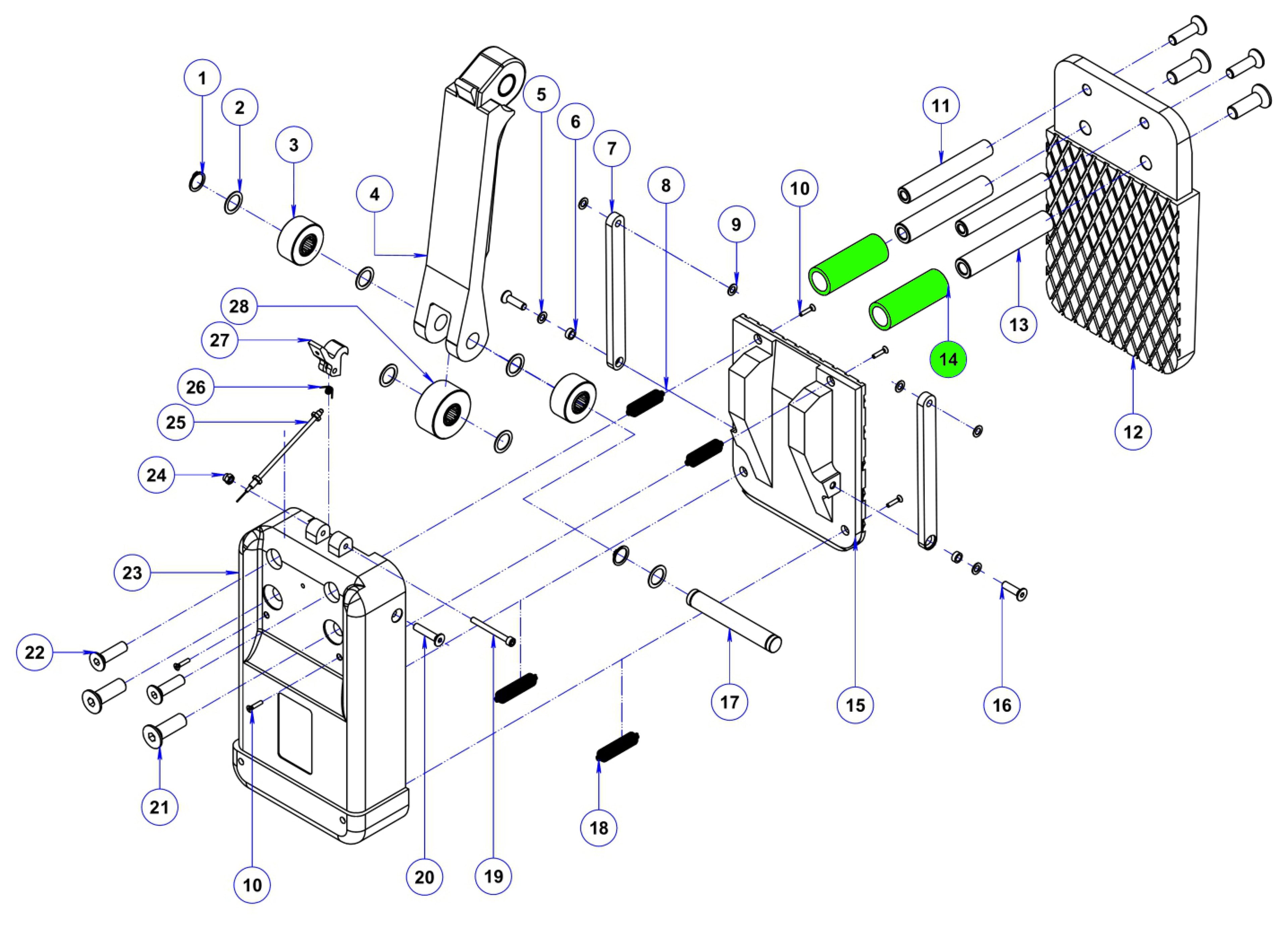 14 Rubber tube for ALG75