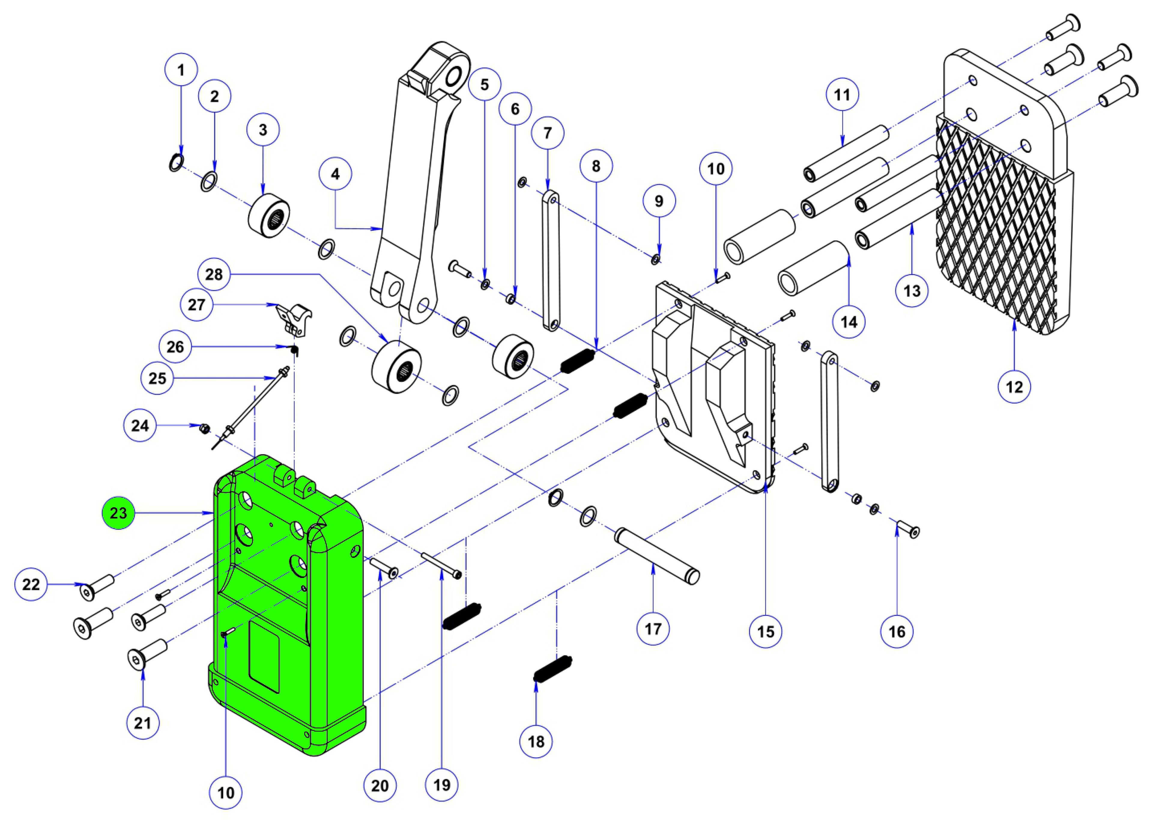 23 Main housing for ALG75
