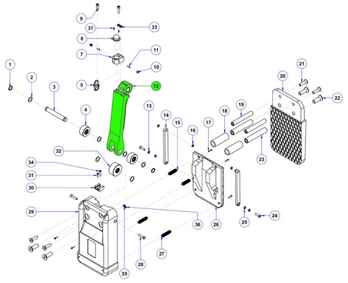 12 Lifting pin for ALG75A