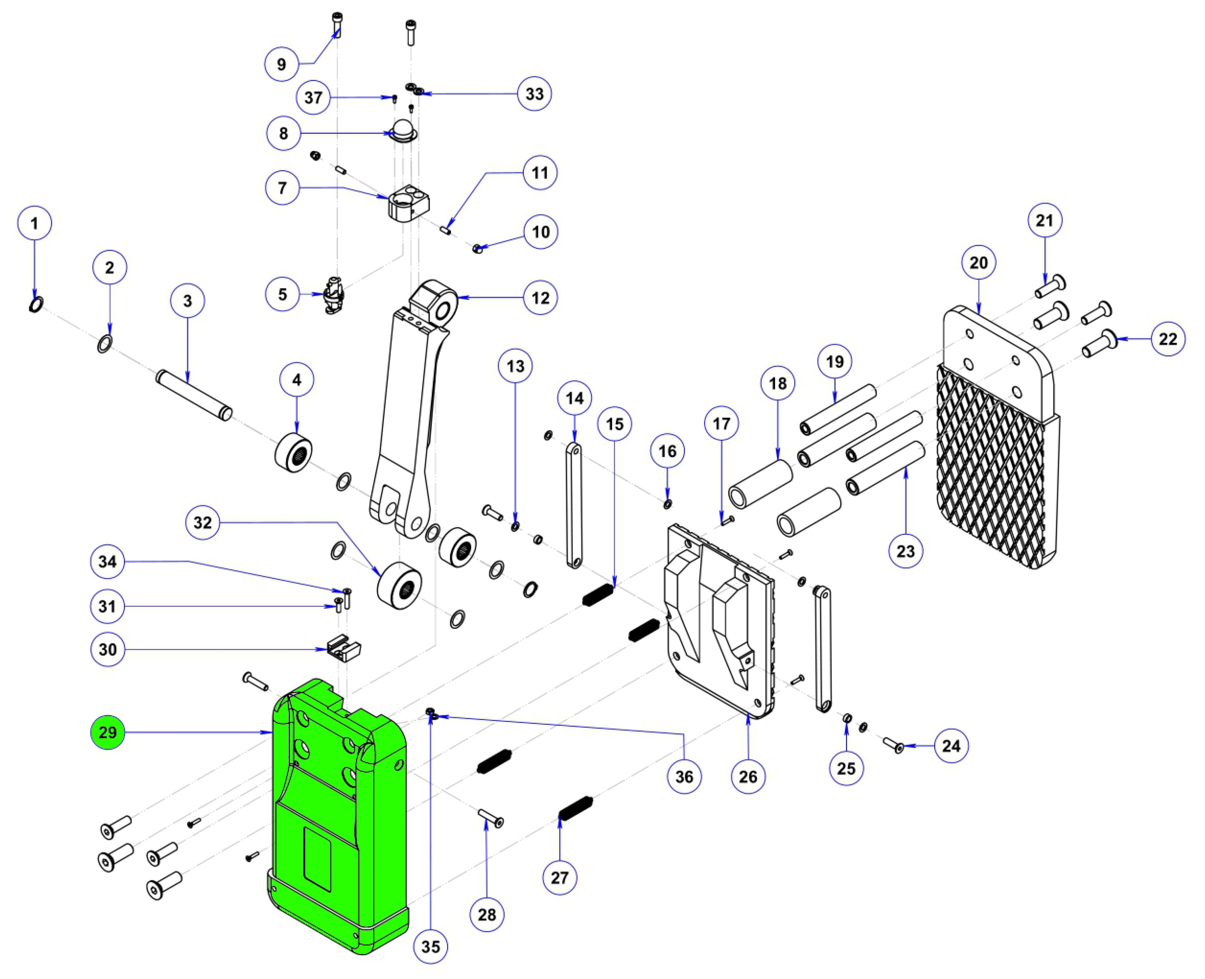 29 Main housing for ALG75A