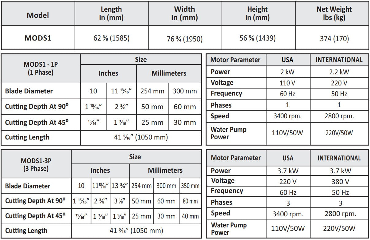 Abaco Stone Saw - MODS1