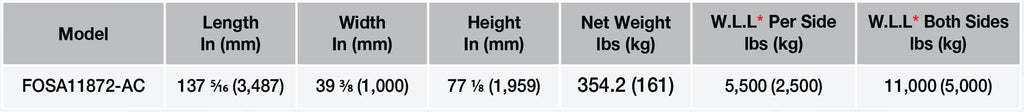 Abaco Folding One-Stop A-Frame - FOSA11872-AC