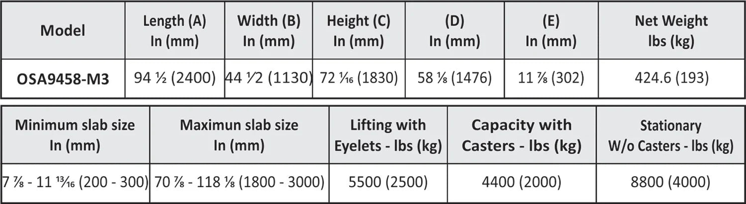 Abaco One Stop A-Frame - OSA9458-M3