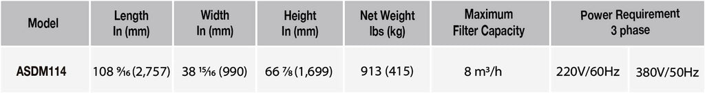 Abaco Sludge Dehydrator Machine - ASDM114