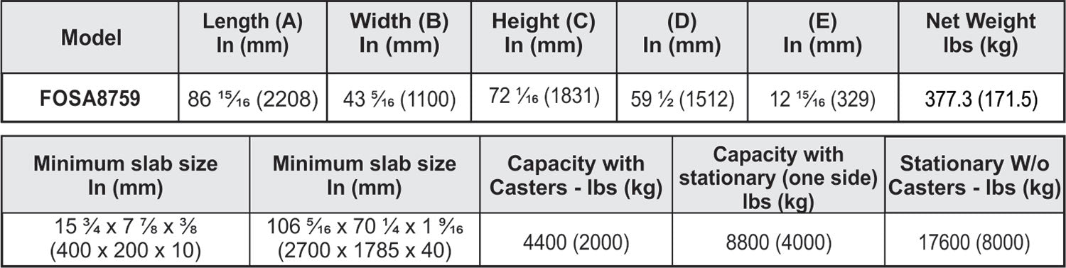 Abaco Folding One-Stop A-Frame - FOSA8759