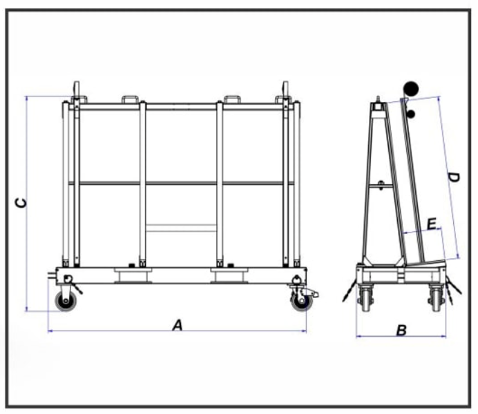 Abaco One Stop Single Sided A-Frame - SSA7247-M3