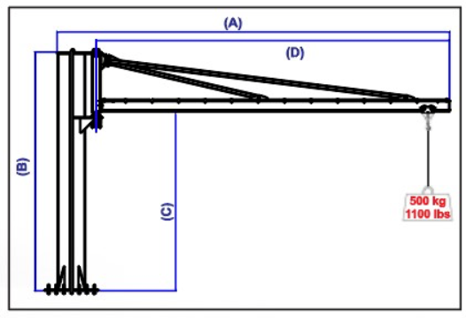 Abaco Column Articulate Crane (Jib Crane) - CAC50-M6