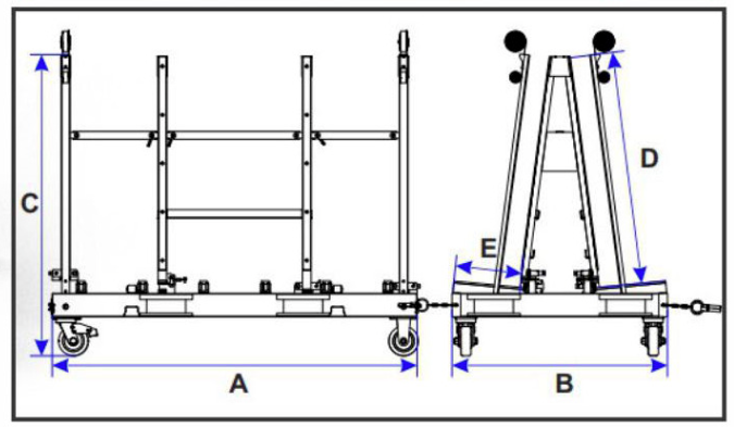 Abaco Folding One-Stop A-Frame - FOSA7547
