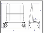 Abaco QLI Drywall Cart - AQDC039-CS-M2